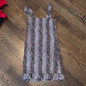 Stretchy snakeskin dress